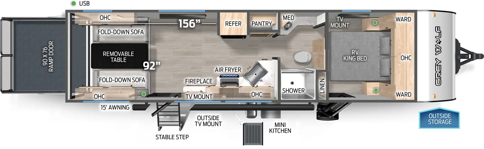 Cherokee Black Label 24RRTBL Floorplan